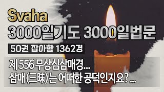 잡아함경... 2149회, 제 556 무상심삼매경... 삼매(三昧)는 어떠한 공덕인지요?...