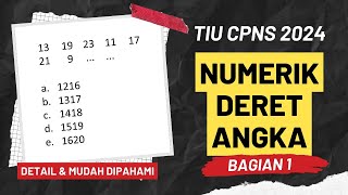 Soal dan Pembahasan TIU CPNS 2024 Kemampuan Numerik Deret Angka