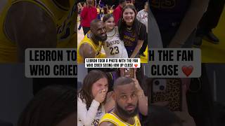 LeBron went to meet this young fan after her viral reaction 🙌