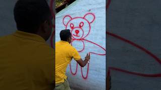 Draw a teddy bear 🧸 using 8 #art #ashortaday