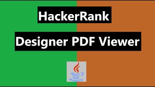 Designer PDF Viewer Hackerrank Solution - java 8| Hackerrank Algorithms