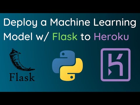 Deploy A Machine Learning Model Using Flask API To Heroku