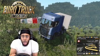 Euro Truck Sim 2 but on the MOST DANGEROUS map mod lmaooo