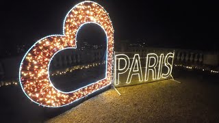 Paris, France🇲🇫- Paris Christmas Eve 2023 | Christmas Lights |  Paris 4k Paris volg Paris in walks