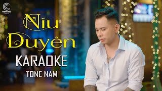 [KARAOKE] Níu Duyên - Lê Bảo Bình | TONE NAM