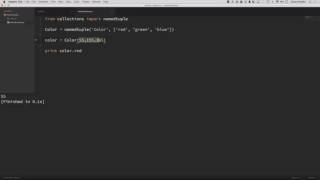 Python Scripting Tutorial Namedtuple When and why should you use namedtuples