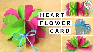 Pop-Up Flower \u0026 Pop-Up Heart Card - Paper Crafts Tutorial - Easy DIY Handmade Card Making