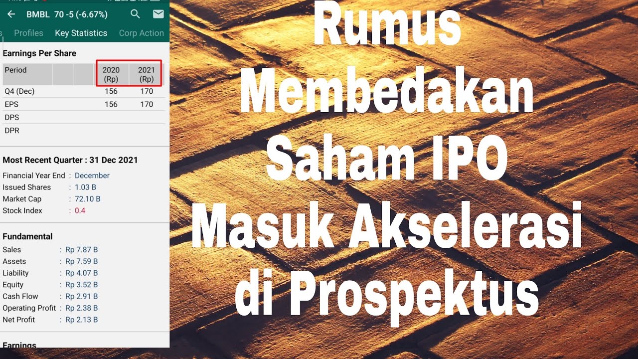 Rumus Cara Menentukan Saham IPO Akselerasi Di Prospektus Sebelum ...