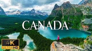 FLYING OVER CANADA (4K Video UHD) - Soothing Piano Music With Beautiful Nature Film For Relaxation