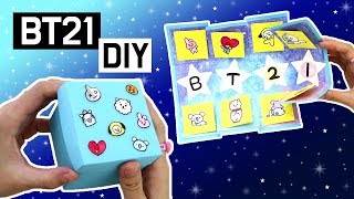 방탄소년단 캐릭터 BT21상자카드 만들기!★DIY BT21 box card!/BTS_예뿍
