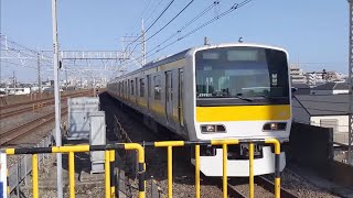 中央・総武線 1503B E231系 A540  各停 三鷹行き 下総中山駅到着