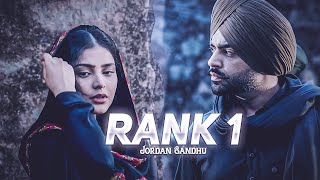 Rank 1  Jordan Sandhu  (Official Video) | Desi Crew | Latest Punjabi Song 2023 | New Punjabi Song 23