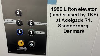 1980 Lifton elevator (modernised by TKE) at Adelgade 71, Skanderborg, Denmark