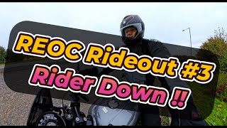 Royal Enfield Hunter 350 - REOC Rideout #3 to Dungeness. Oh no! Rider down!! #royalenfield