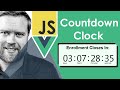 Easiest Way To Create A Timer In JavaScript // Vue Countdown Timer in JavaScript Tutorial 2020