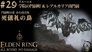 【エルデンリング】#29 学院の門前町＆レアルカリア南門前 BOSS 死儀礼の鳥/ELDEN RING・Death Rite Bird（NO DAMAGE）