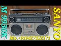 SANYO M9930K 4BAND STEREO RADIO CASSETTE RECORDER COMPLETE WORKING MO. 9427322171