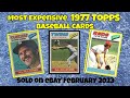 1977 Topps Most Expensive eBay Sales Baseball Cards - February 2023