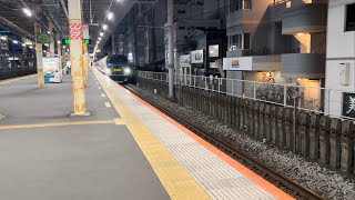 辻堂駅 E257系特急踊り子・湘南  回送電車通過