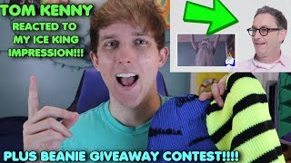 Tom Kenny REACTED TO MY IMPRESSION!!!! (Plus Beanie Giveaway!!)