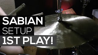 First play on my new Sabian cymbals setup!