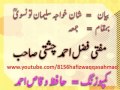 MUFTI FAZAL AHMAD CHISHTI - Shan Khawaja Suleman Tounsvi - Jumma.flv