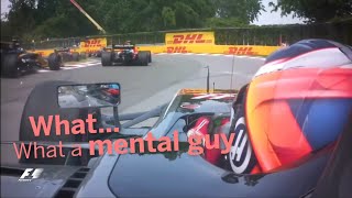 Romain Grosjean complaining: What a mental guy