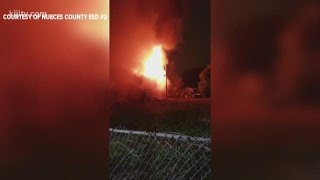 Firefighters battle intense overnight blaze at Flour Bluff home