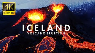 Iceland Volcano Eruption Up-close Drone Video | Stunning Cinematic View 4K HDR DJI FPV