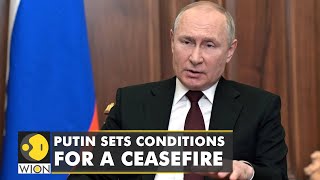 Putin sets conditions for a ceasefire as Russia builds military column near Kyiv | English News