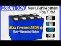 DON'T MISS OUT: NEW LiFePO4 EVE 280Ah LiFepo4 3.2V Battery cells Test #diy #battery #cells #power