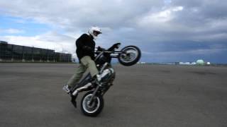 Circle Wheelie D-tracker125　Dトラッカー125 ウィリーサークル 練習