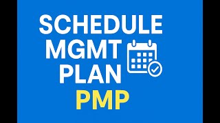 Schedule Management Plan Explained | PMP Exam Prep (AIMSH EHR Project)