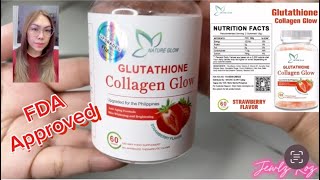 FDA Approved Nature Glow Glutathione Collagen Glow Gummies Tagalog, Old and New Packaging Comparison