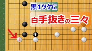 【囲碁講座】お気に入り定石（ツケに白三々）白気合の反発！駆け引きが楽しい型です