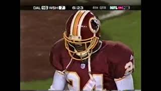 Quincy Carter's First NFL TD Pass (Dallas Cowboys @ Washington Redskins, Week 12 2001)