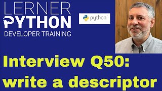 Python interview question #50: Speed descriptor