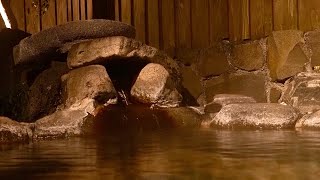 Midnight open-air bath 3 hours to be healed by the quiet atmosphere and the sound of hot springs