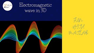 Electromagnetic wave in 3D | #FunWithMATLAB | @MATLABHelper
