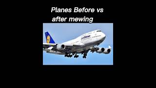 ✈️Planes Before vs After Mewing🤫🤫 #aviation #airplane #boeing #concorde #airbus