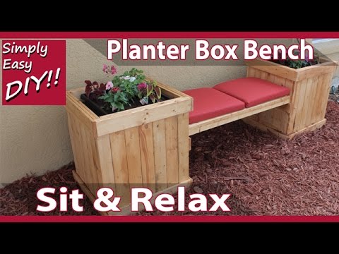 DIY Planter Box Bench DIY Planter Box Bench