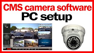 ✅ CMS camera software setup free download for h264 dvr viewer client 🔥