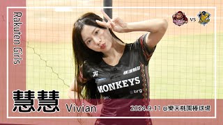 【台湾チア】慧慧 Vivian | Rakuten Girls | 朱育賢 應援曲 + 嗆司曲 Jump [中文歌詞]