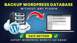 How to Backup WordPress Database Manually Without Plugin (Safe Method) | Export WordPress database