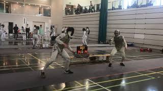 Fencers Club London Open 2022 men's foil semi final - David Williams vs Jaimie Cook