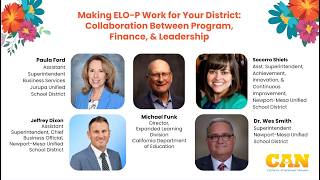 "Making ELO-P Work for Your District: Collaboration Between Program, Finance, & Leadership"