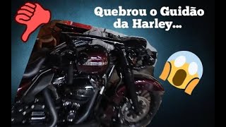 Harley-Davidson Road King Quebrou Guidão?.. Confira...