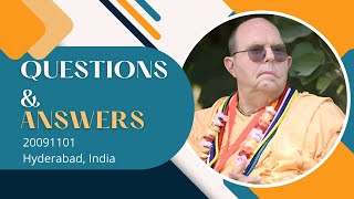 20091101 || Question and Answer Session || Hyderabad, India
