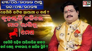 Jupiter Transit 2022-23 | ବୃହଷ୍ପତି ଚଳନରେ ମେଷ ରାଶିର ପ୍ରଭାବ | Aries2022l Dr.Bhabani Shankar Mohapatra