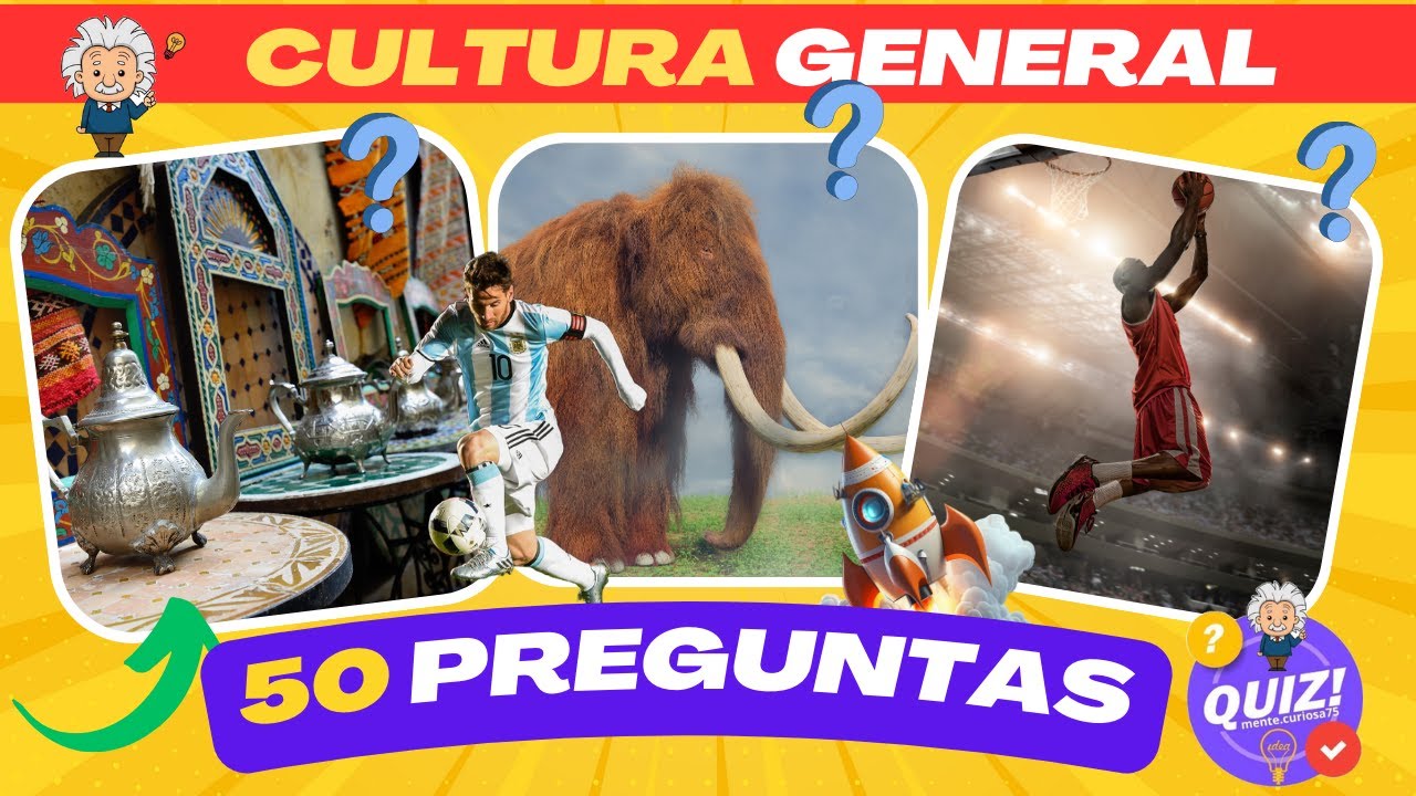 Adivina El Test De 50 Preguntas De Cultura General 🌍🚀🤯 ¿aceptas El ...